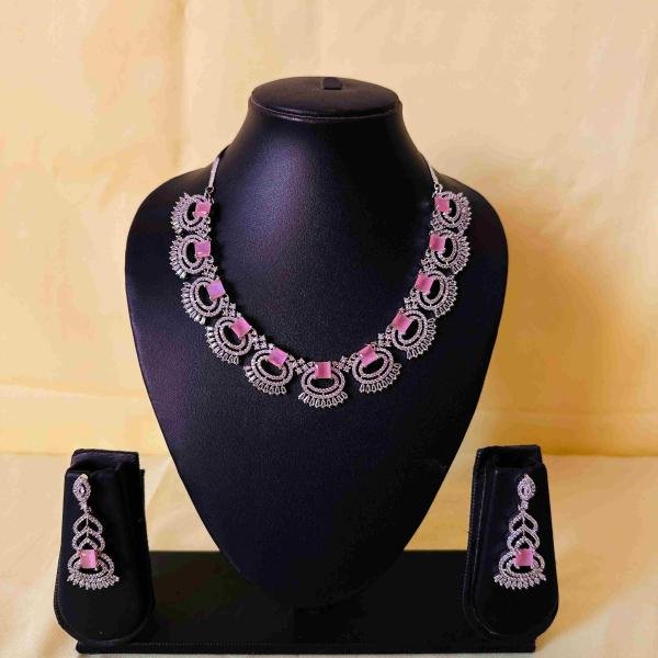 Elegant American Diamond Neckpiece