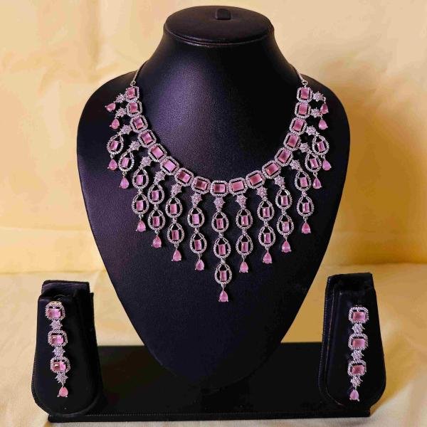 AD Rose Gold layered Traditional Neckpiece